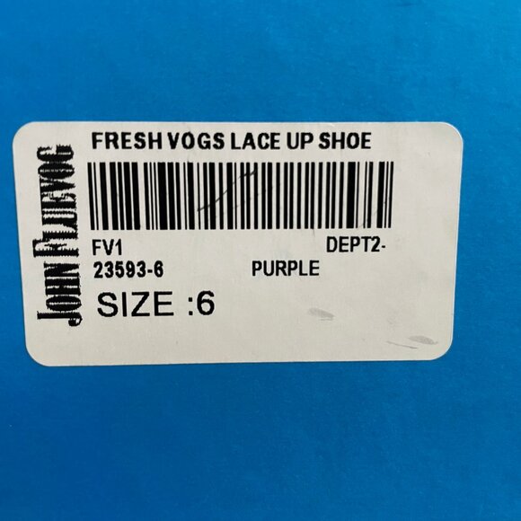 LAST - NEW Fluevog Fresh Vogs FV1 Vintage Style Lace Ups Purple Size 6 SOLD OUT - Picture 8 of 15